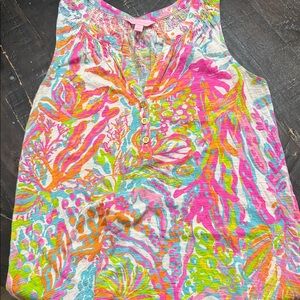 Lilly Pulitzer Multicolor Tropical Print Sleeveless Camisole